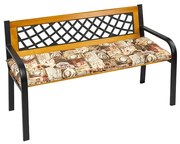 Bellatex Sedák na lavicu prešívaný Káva, 40 x 140 cm