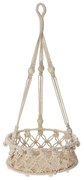 Závesný držiak na kvetináč MAKARY 60 cm béžový