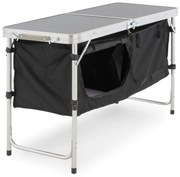 Divero 73139 Multifunkčný skladací kempingový stôl - 2 úložné boxy