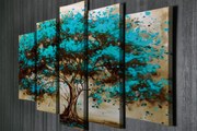 Viacdielny obraz BLUE TREE 105x70 cm