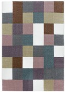 Detský koberec Funny štvorčeky, viacfarebný