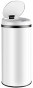 InternetovaZahrada Bezdotykový odpadkový kôš s USB 40 L - biely