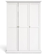 Biela šatníková skriňa 139x201 cm Paris – Tvilum