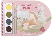 Omaľovánky s vodovkami Fairy Garden