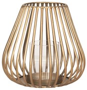 Medená kovová lampáš s patinou - Ø 22*20 cm