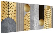 Obraz - Zlaté dekory (120x50 cm)