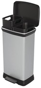 Plastový odpadkový kôš na triedený odpad/pedálový 23+23 l Deco - Curver