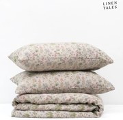 Ľanové obliečky na jednolôžko v prírodnej farbe 140x200 cm Botany 2 – Linen Tales