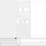 Mexen Mars elektrický radiátor 1200 x 600 mm, 600 W, biely - W110-1200-600-6600-20