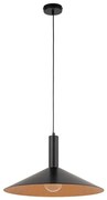 Luster na lanku CAPRI 1xE27/15W/230V pr. 50 cm čierna/medená