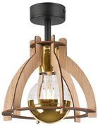 Prisadený luster LANDO 1xE27/15W/230V dub