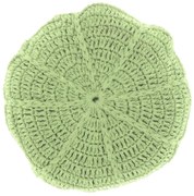 Okrúhly dekoračný vankúšik DORA 45 cm, svetlozelený