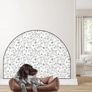 PIPPER. Ochranná textilná nálepka na stenu - Oblúk - Zvieratá Veľkosť: 120x96cm, Motív: bez mena