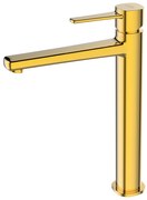 Invena Glamour Trend, vysoká umývadlová batéria, zlatá lesklá, BU-02-W09-V