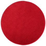 Spoltex, Kusový koberec Eton červený 15 kruh, 100x100 (priemer) kruh, červená, obývacia izba