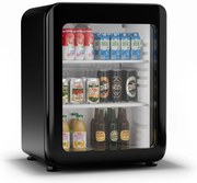 Klarstein Audrey Evo chladnička na nápoje, Retro dizajn, sklenené dvere, 68 L, EEK C