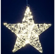 LED Vianočná dekorácia 320xLED/230V 45 cm hviezda teplá biela