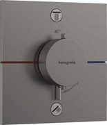 Hansgrohe ShowerSelect Comfort E, termostat pod omietku pre 2 spotrebiče, kartáčovaný čierny chróm, HAN-15572340