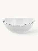 Ručne vyrobená miska z porcelánu Salt, Ø 17 cm, 4 ks