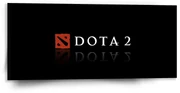 Sablio Obraz DOTA 2 Čierna - 110x50 cm