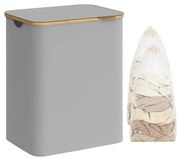 Plastový kôš na bielizeň, sivý