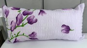 INTERMEDIC SK Vankúšik 40x23 cm Krep Fialové Kvety