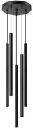 Sollux SL.1176 - Luster na lanku PASTELO 5xG9/8W/230V čierna