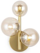 Maytoni MOD545WL-03G - Nástenné svietidlo DALLAS 3xG9/28W/230V mosadz