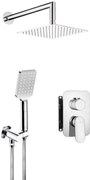 Deante Alpinia, sprchová súprava pod omietku s pákovou batériou v krabicovom systéme BOX, chrómová, BXYZ0GAM