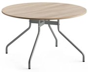 Stôl AROUND, Ø 1200 mm, dub, šedá
