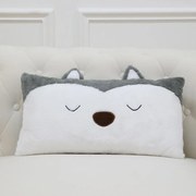 Vankúš pes 30x56cm sivý