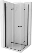 Mexen Lima Duo sprchovací kút 80 x 80 cm, 6mm číre sklo-čierny profil, 856-080-080-70-00-02