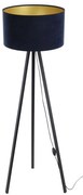 BPS Koncept Stojacia lampa STANDART 1xE27/60W/230V modrá/wenge BS0455