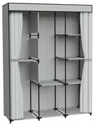 Šatníková skriňa CELINA sivá / čierna