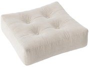 Menčestrový sedací puf Karup Design More Ivory