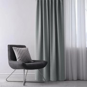 Zatemňovací záves blackout RESTILO strieborný 140 x 245 cm sada 2 ks