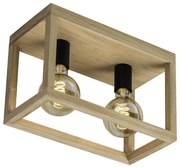 Spot-Light 9154274 - Stropné svietidlo KAGO 2xE27/60W/230V matný dub