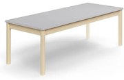 Stôl DECIBEL, 1800x700x590 mm, akustický HPL, breza/šedá