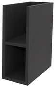 Mereo, Mereo Aira, kúpeľňová skrinka 20 cm, spodná, Multidecor, Čierna Supermat, MER-CN797SCIPM