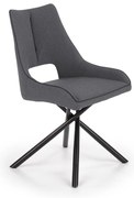 Jedálenská stolička Varian, sivá / čierna