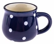 Keramický hrnček Dots 75 ml, modrá, 75 ml