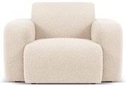 Béžové kreslo z textílie bouclé Molino – Micadoni Home
