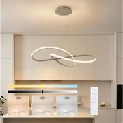 Brilagi - LED stmievateľný závesný luster INFINITY LED/80W/230V 80x80 cm béžový + diaľkové ovládanie