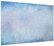 Obraz - Mandaly v modrej (90x60 cm)