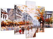 Obraz - Život v meste (150x105 cm)