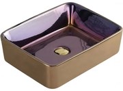 Mexen Catia, umývadlo na dosku 48x37x14 cm, fialová-zlatá, 21314855