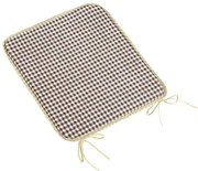 Bellatex Sedák Berta hladký Kocka hnedá, 40 x 40 cm