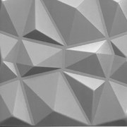 Stropné panely 3D XPS 0006, rozmer 50 cm x 50 cm, DIAMANT strieborný, IMPOL TRADE