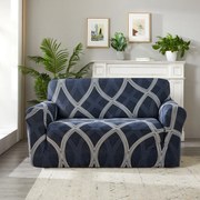 4Home Napínací poťah na dvojkreslo Elegant modrá, 145-185 cm + obliečka na vankúšik zadarmo, 145-185 cm