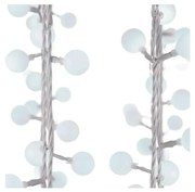 LED Vianočná vonkajšia reťaz 40xLED/9m IP44 studená biela